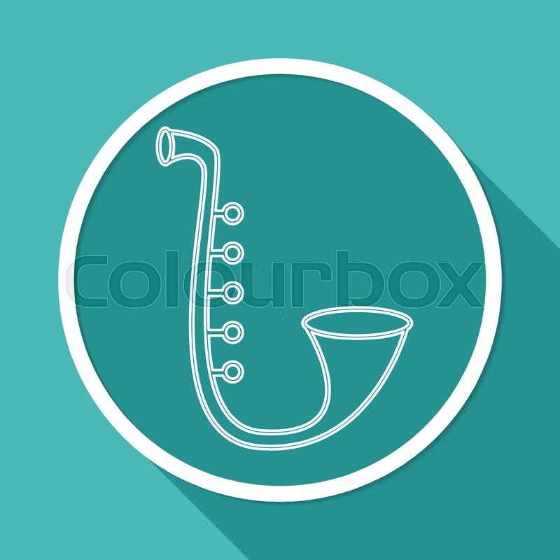 Saxophone | Stock vector | Colourbox