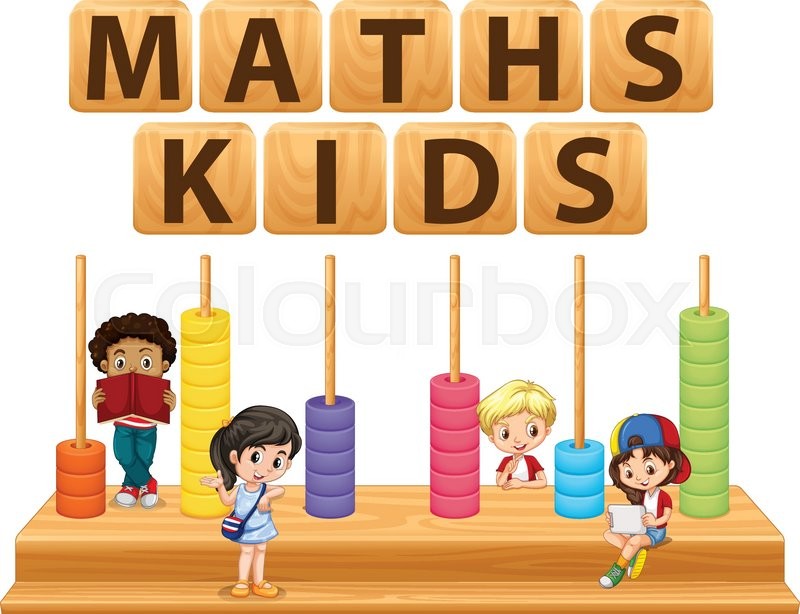 math children abacus vector illustration toy colourbox
