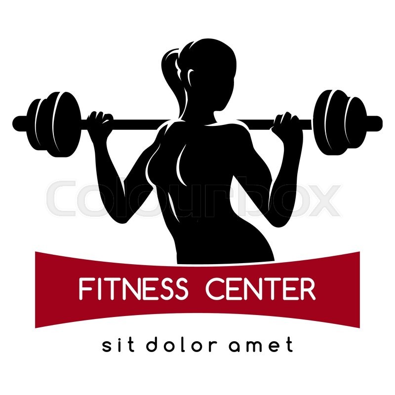 barbell gym logo