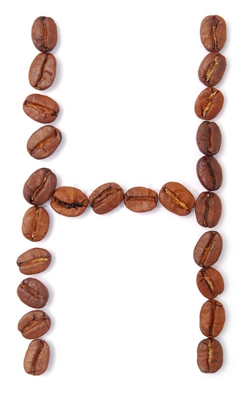 Buchstaben H aus Kaffeebohnen mit Stock Bild Colourbox Buchstaben H aus Kaffeebohnen mit Stock Bild Colourbox