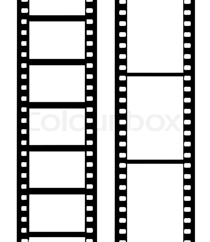 Vector silhouette camera film Stock Vector Colourbox