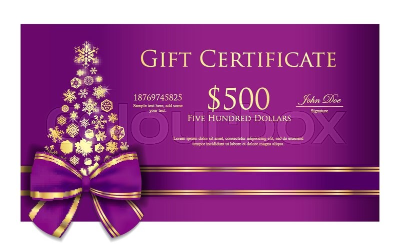 christmas gift certificates
