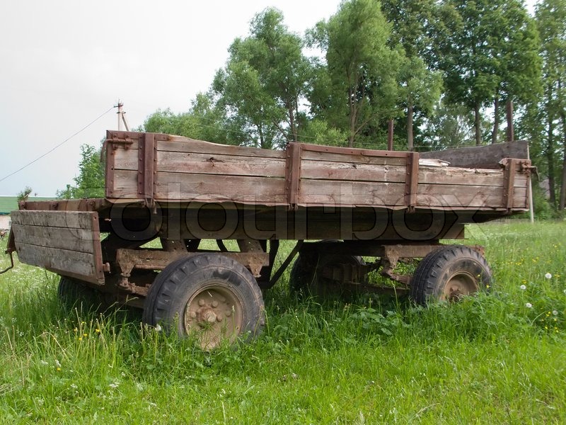 Farm Land Transportation Old Wheel Cart Vehicle Farm Land Transportation Old Wheel Cart Vehicle