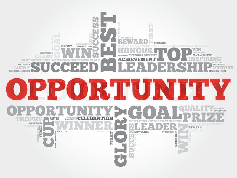 Opportunity word cloud, business Stock vector Colourbox