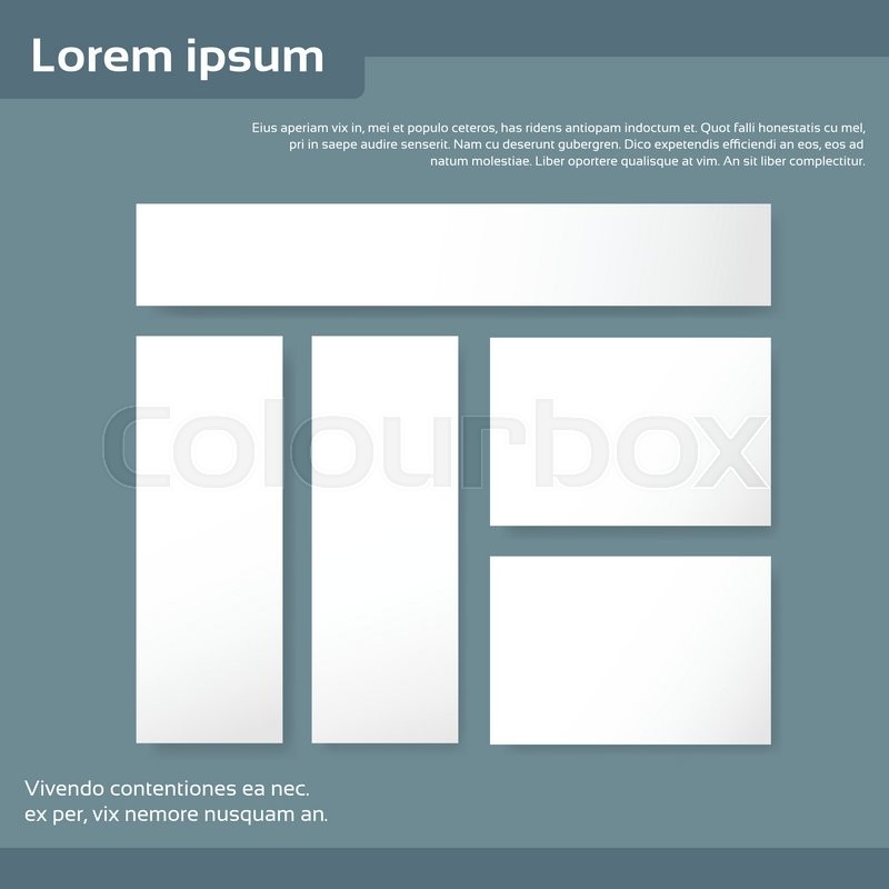 blank empty business card set paper stock vector empty business cards