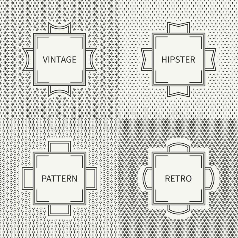 Set Of Hand Drawn Line Ink Geometric Stock Vector Colourbox