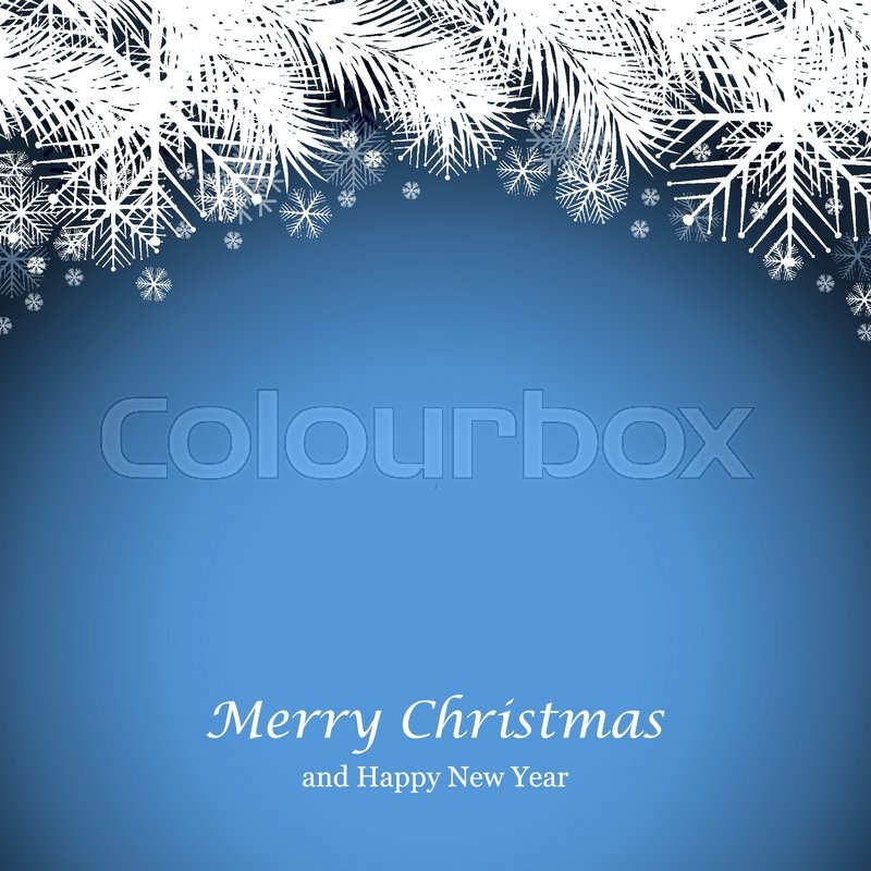 Christmas And New Year Background Stock Vector Colourbox