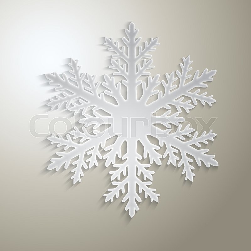 Schneeflocke, scherenschnitt, graphisch | Vektorgrafik | Colourbox