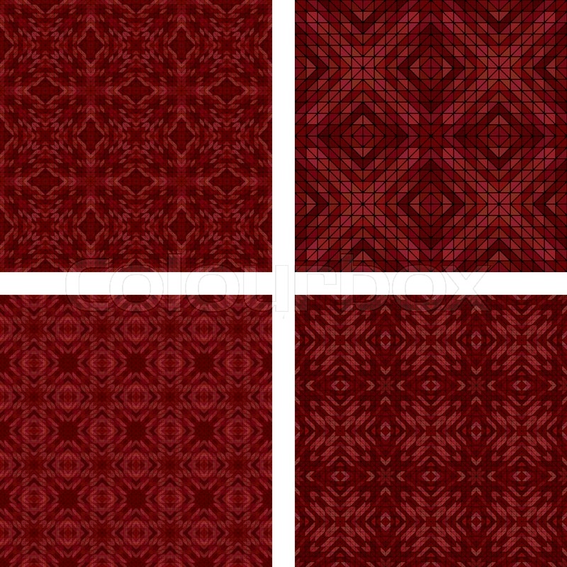 Maroon seamless tiled mosaic Stock vector Colourbox