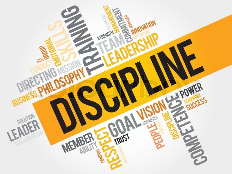DISCIPLINE word cloud, business | Stock vector | Colourbox