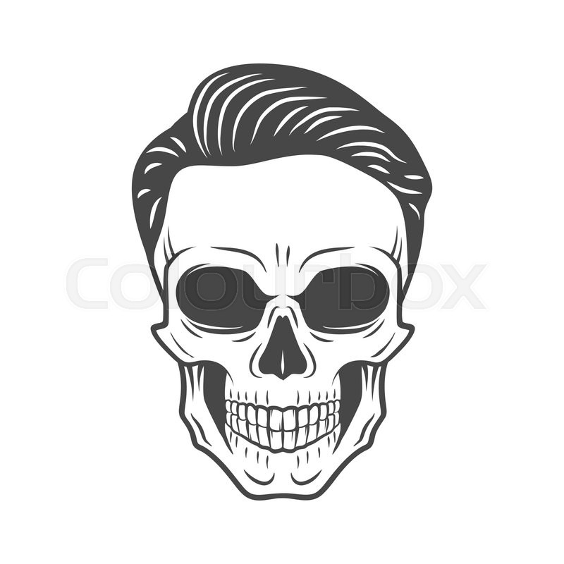 skull hair vector Kid   Logo Head www.imgkid.com  Image  The Skeleton Black