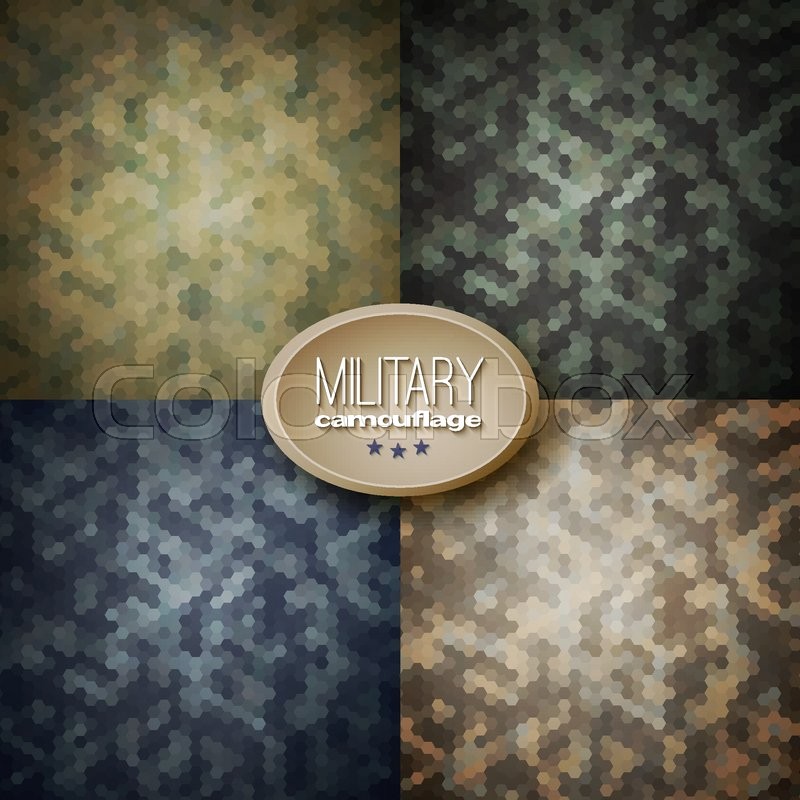 Military camouflage backgrounds | Stock vector | Colourbox