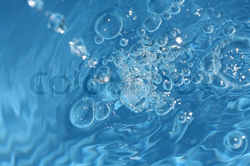 Blaue Wasseroberfläche Nahaufnahme , in Stock Bild Colourbox
