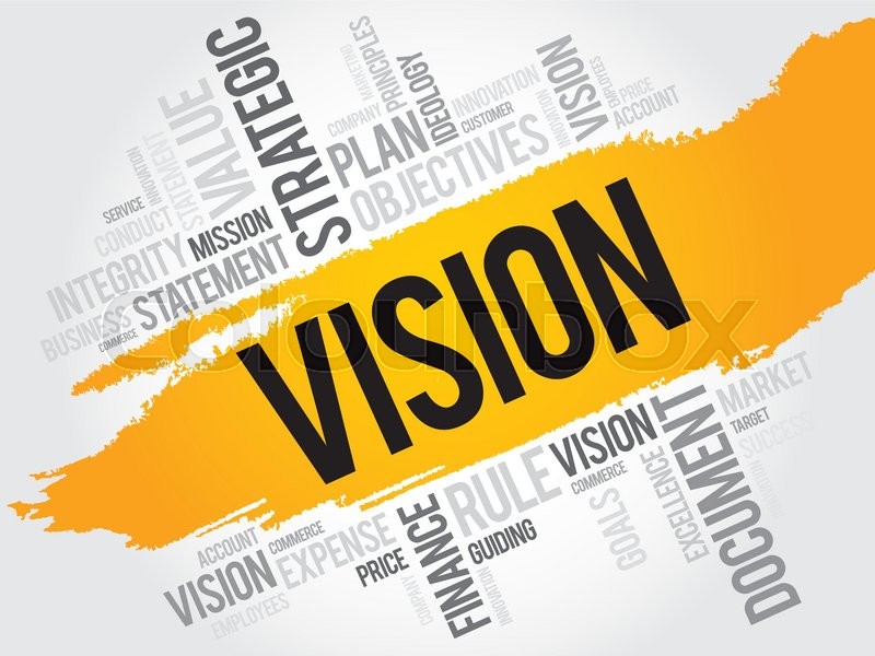 Vision word cloud, business concept | Stock vector | Colourbox