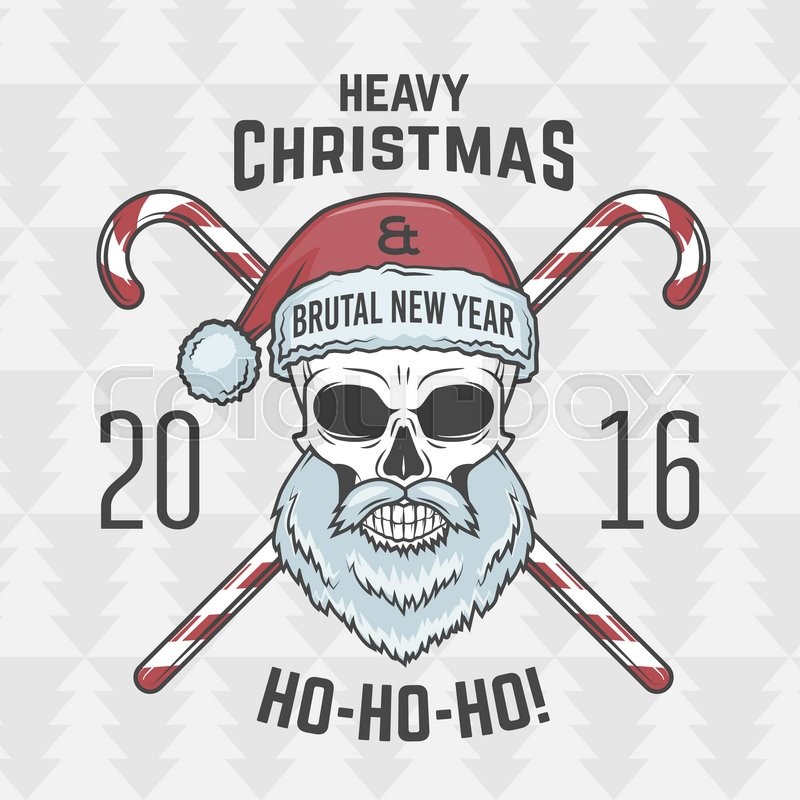 vintage heavy metal christmas portrait rock and roll 2016 new year t shirt illustration stock vector colourbox - Heavy Metal Christmas vintage heavy metal christmas portrait rock and roll 2016 new year t shirt illustration stock vector colourbox - Heavy Metal Christmas
