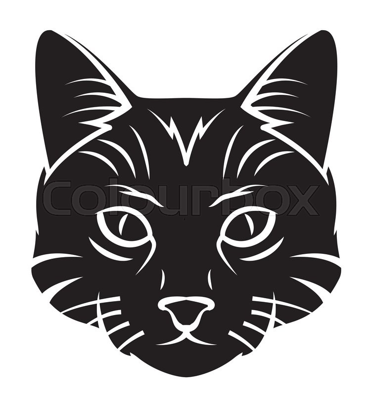 Cat head | Stock vector | Colourbox