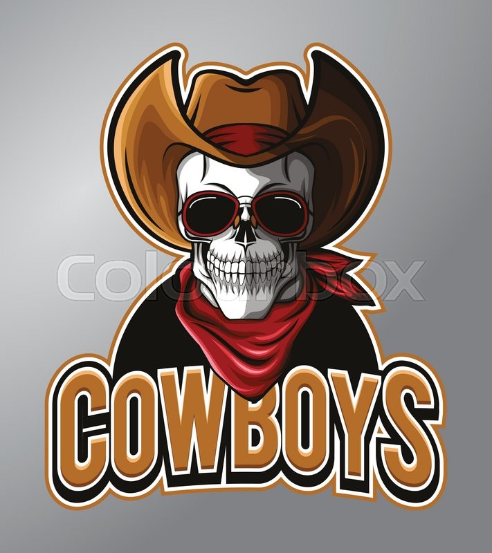 Skull Cowboy | Stock vector | Colourbox