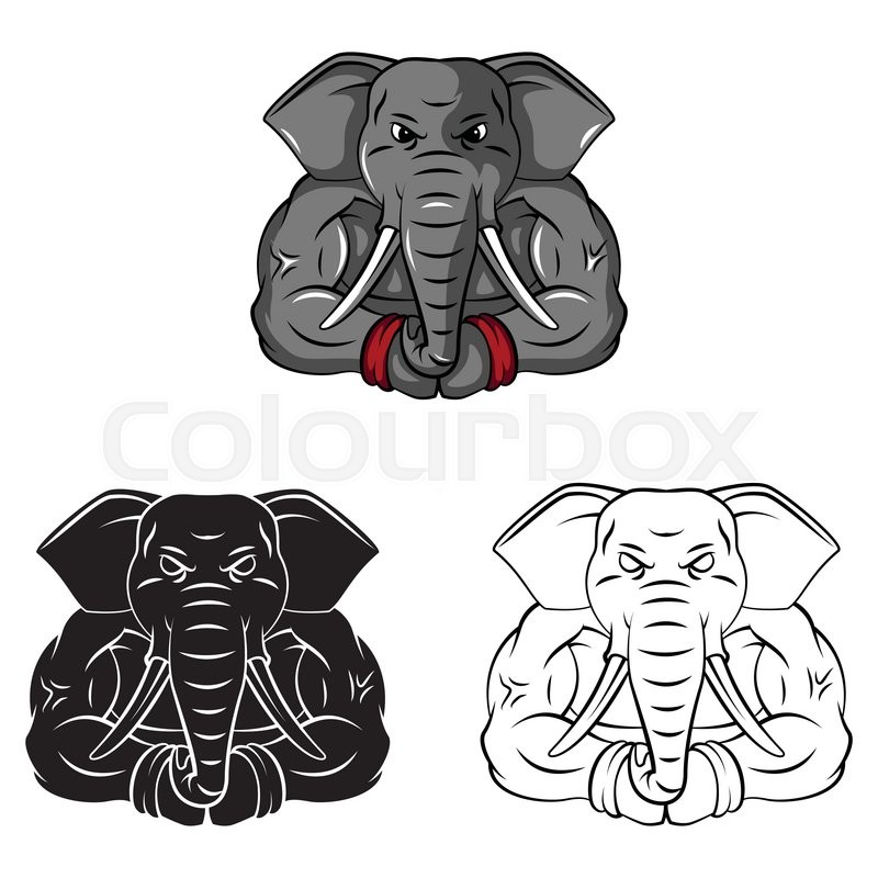 enojado, elefante, dibujos animados | Vector de archivo | Colourbox enojado, elefante, dibujos animados | Vector de archivo | Colourbox