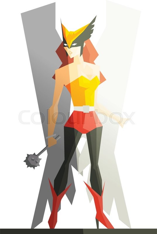 Superhero Vector illustration on white | Stock vector | Colourbox