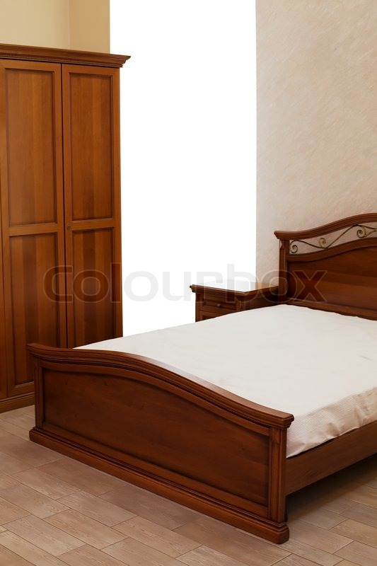 Beautiful Bett und Schrank in einer | Stock Bild | Colourbox