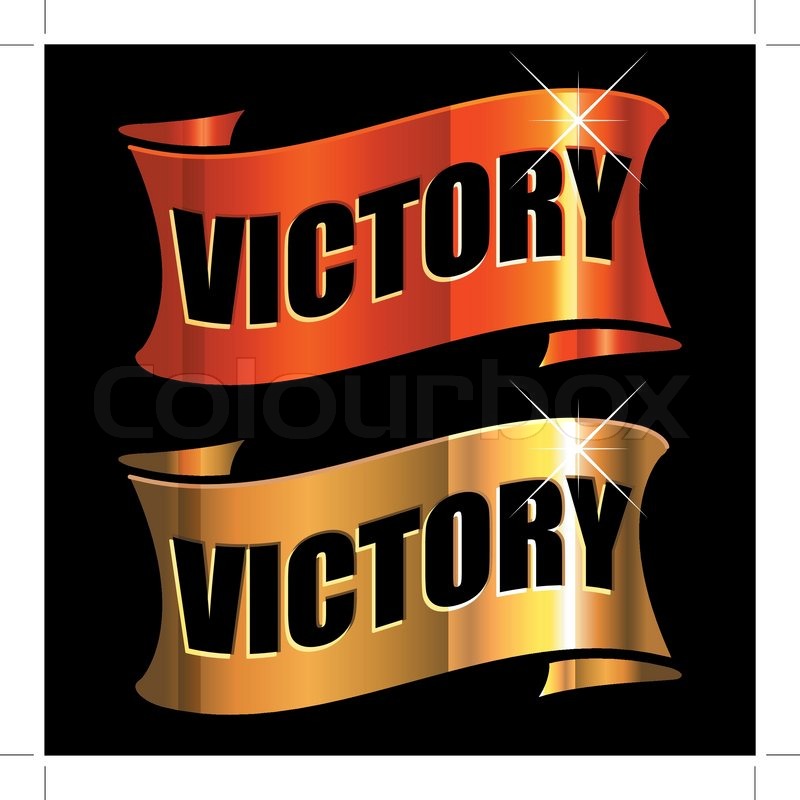 Set of vector red and golden award ... | Stock vector | Colourbox