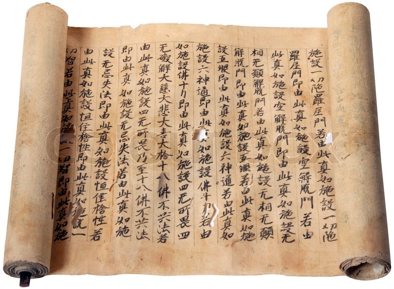 old scroll with writing