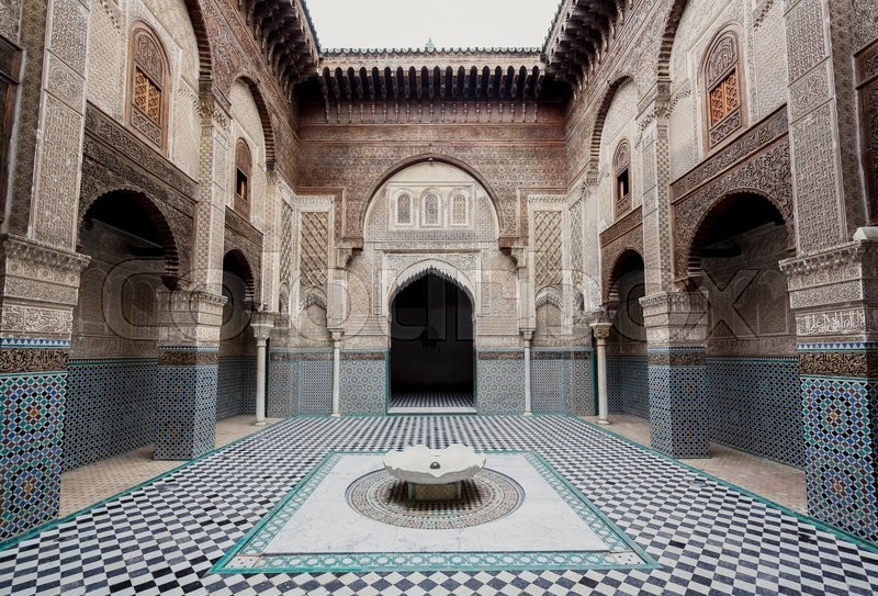 Al-Attarine Madrasa, Fes medina,   Stock Photo  Colourbox