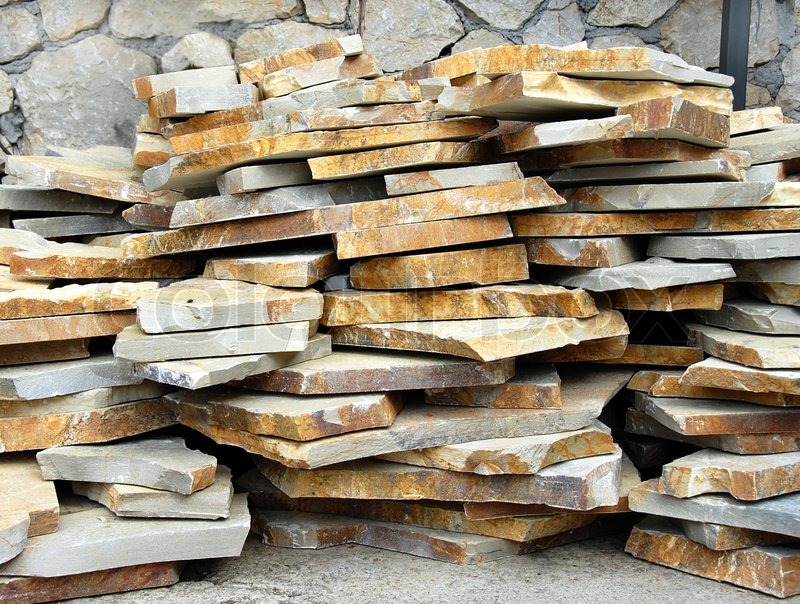 Building Materials Natural Flagstones Stock Image Colourbox