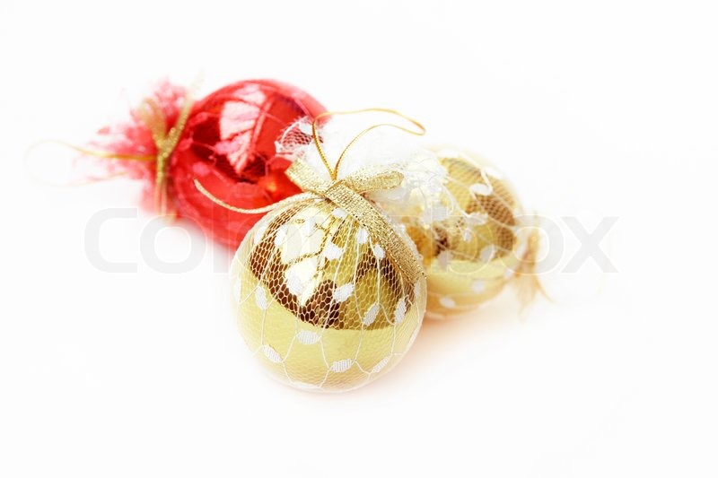 isolated on white background red and gold christmas balls stock photo colourbox - White And Gold Christmas Ornaments isolated on white background red and gold christmas balls stock photo colourbox - White And Gold Christmas Ornaments