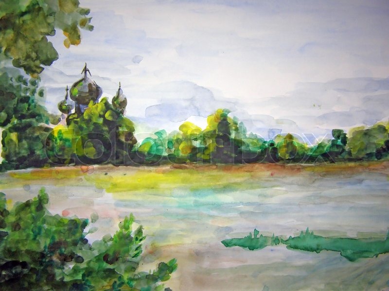 watercolor drawing stock photo colourbox drawing watercolour