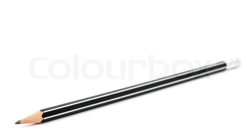 simple pencil on a white background stock photo colourbox