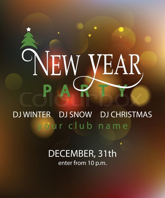 new year invitation template