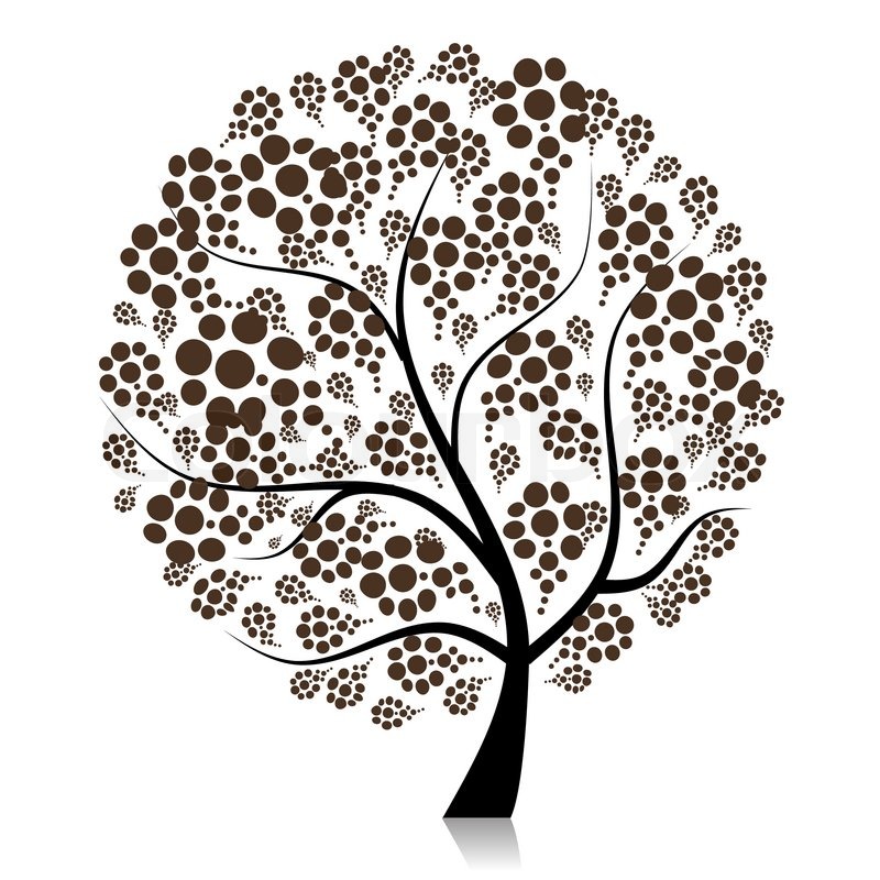 Interior Beautiful Designs art tree beautiful for your design stock vector colourbox
