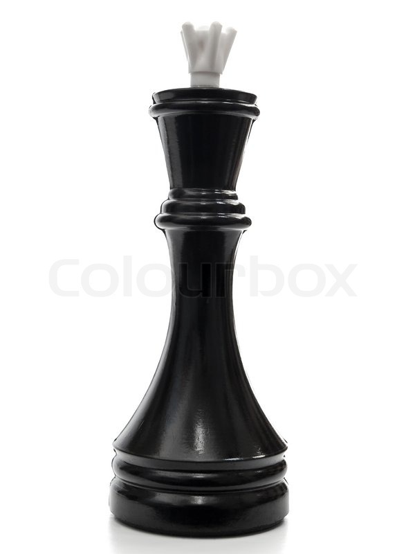 Single black king in chess against the ... | Stock image | Colourbox
