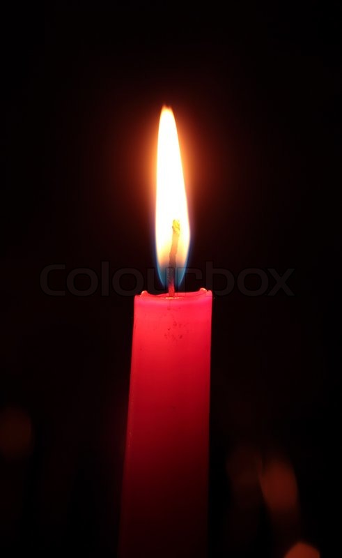 Single Candle On A Black Background Stock Photo Single Candle On A Black Background Stock Photo