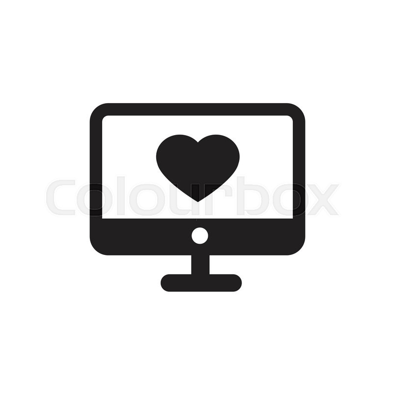 New investor? here are 3 great tech stocks Computer Heart in desktop | Stock vector | Colourbox