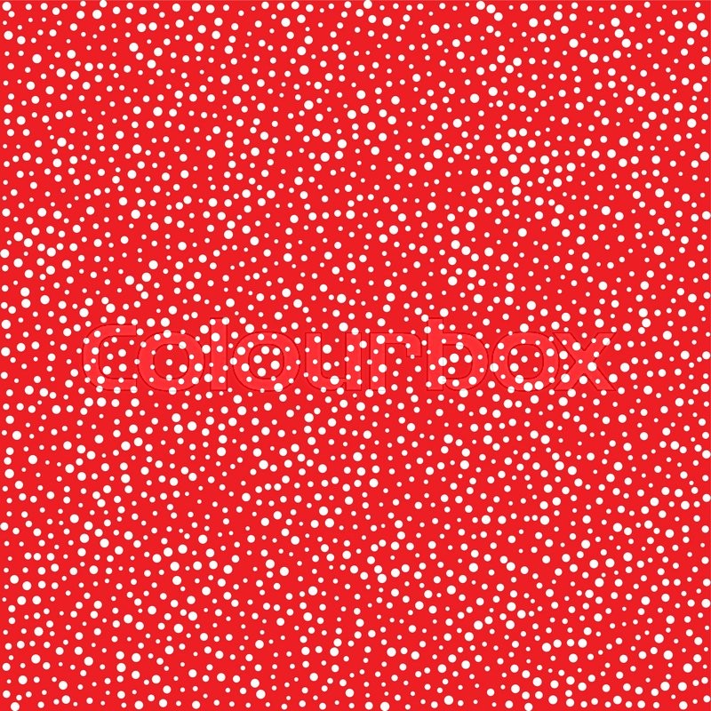 White dots on red background, seamless Stock vector Colourbox