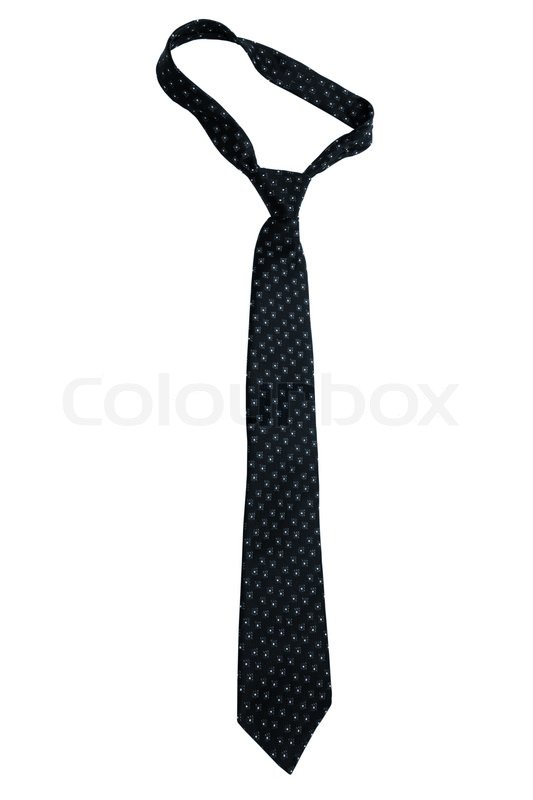 black neck tie