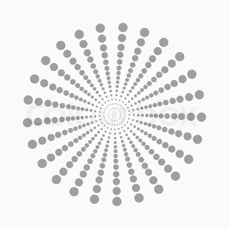 Abstract dotted shape.Vector design | Stock vector | Colourbox