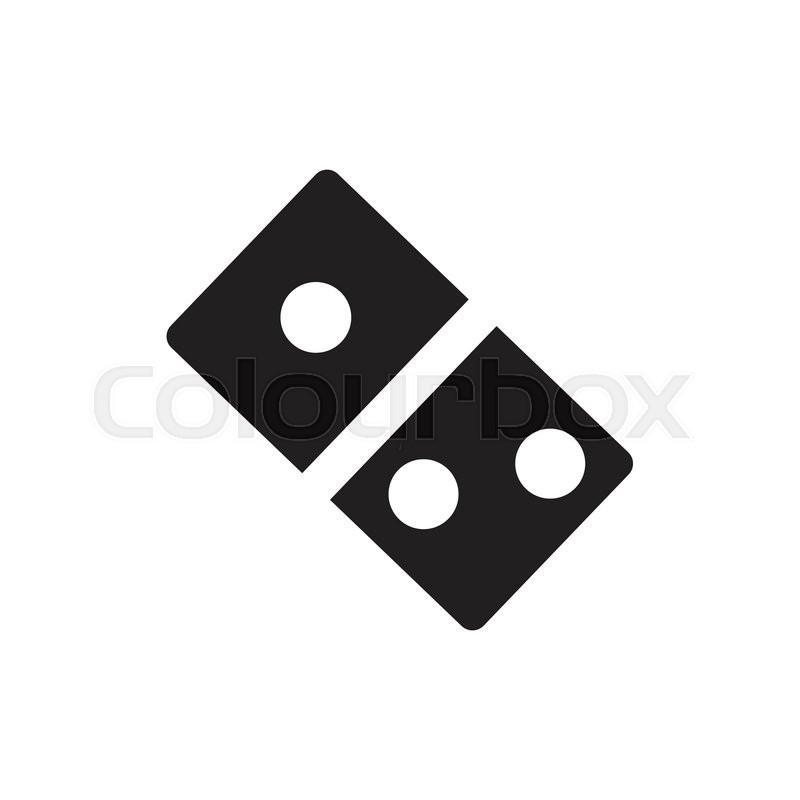 Flat Domino Icon Stock Vector Colourbox Flat Domino Icon Stock Vector Colourbox