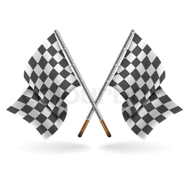 Racing flags isolated on light ... | Stock vector | Colourbox