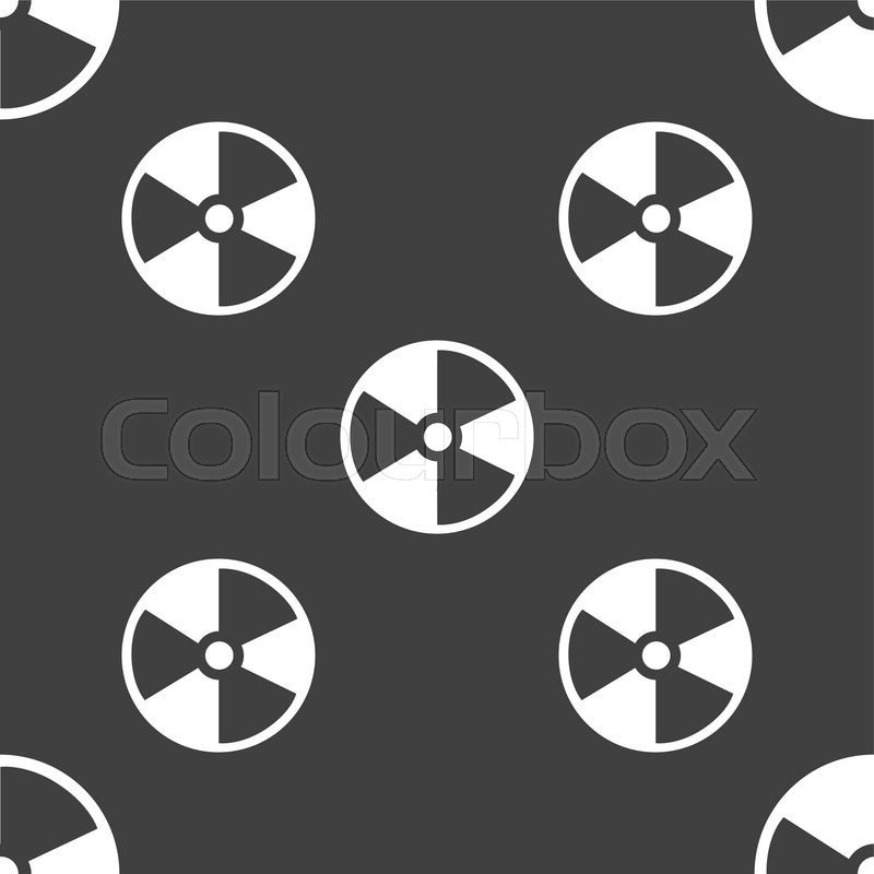 Radioactive icon sign. Seamless | Stock vector | Colourbox