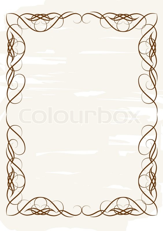 vintage frame ornament and element for decoration and design