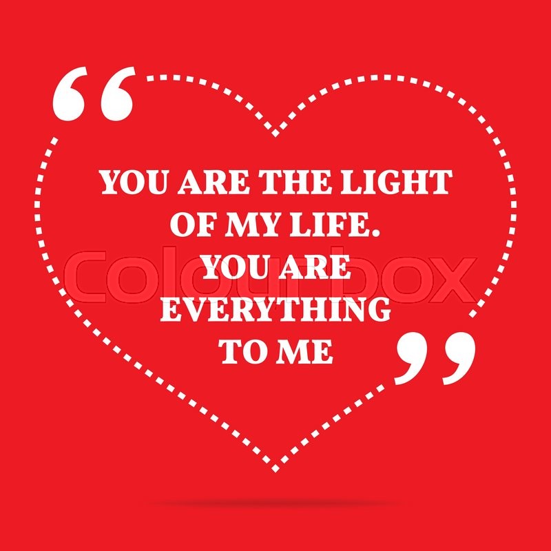 Inspirational Love Quote You Are The Stock Vector Colourbox