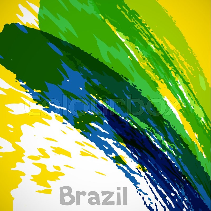 Brazil Abstract Background With Grunge Stock Vector Colourbox