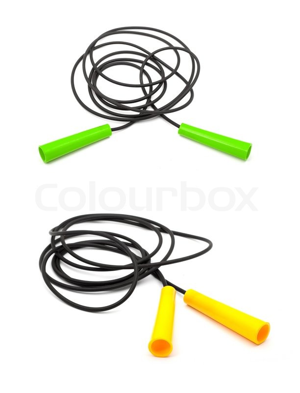 Set of four different skip ropes Stock image Colourbox