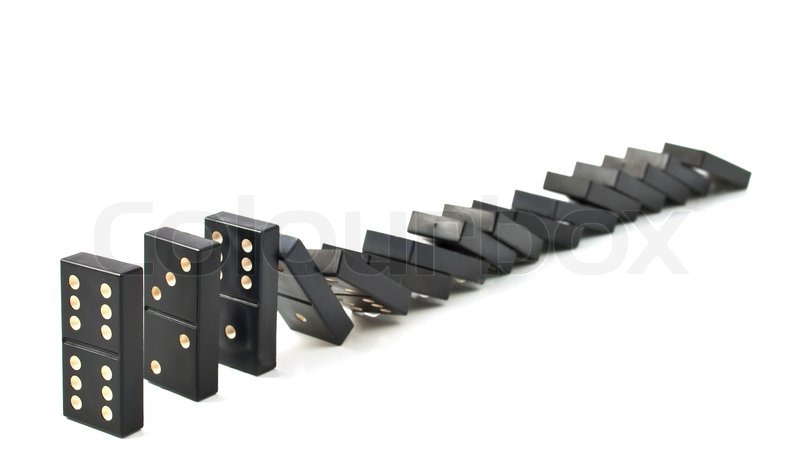 Dominosteine ??auf einem weißen Stock Bild Colourbox