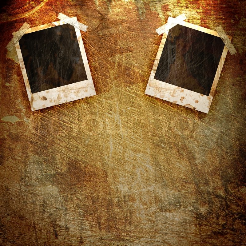 Old Polaroid frame on grunge background | Stock Photo | Colourbox