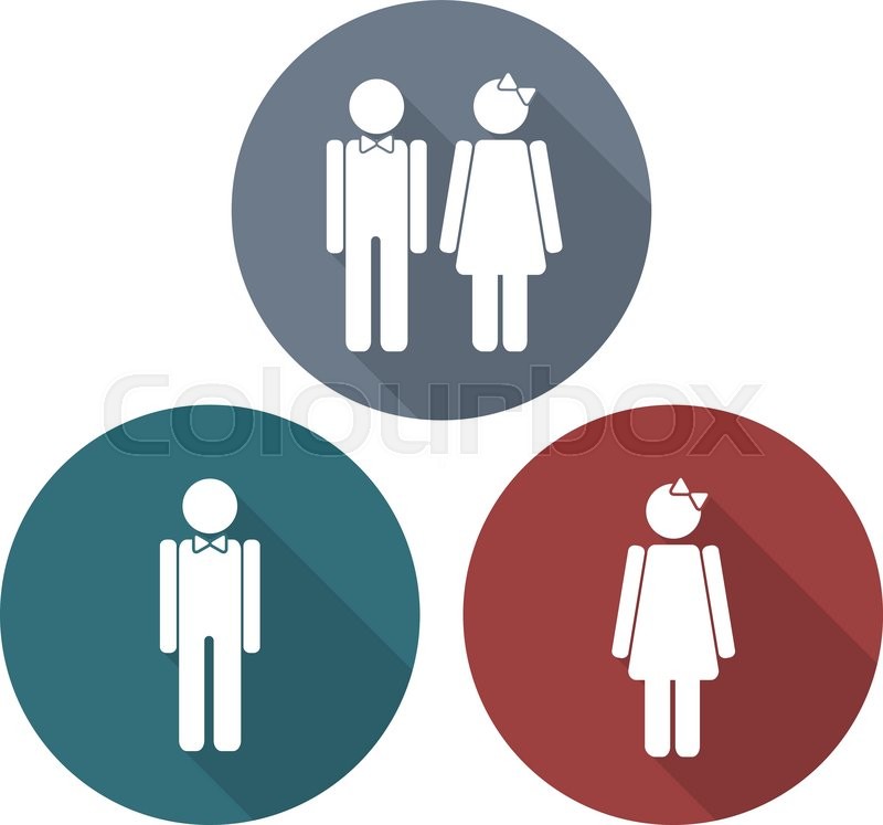 Man And Woman Symbols In Flat Style With Long Shadows Vector Signs Stunning Bathroom Sign Vector Style Man And Woman Symbols In Flat Style With Long Shadows Vector Signs Stunning Bathroom Sign Vector Style