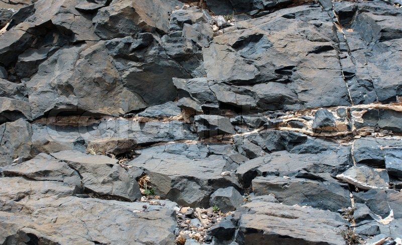 Abstraktes Bild aus grauem Stein Berg | Stock Bild | Colourbox